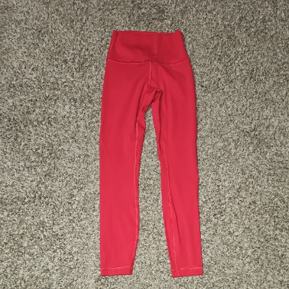 Lululemon Align Leggings! Sz 2 Like New Condition. RED